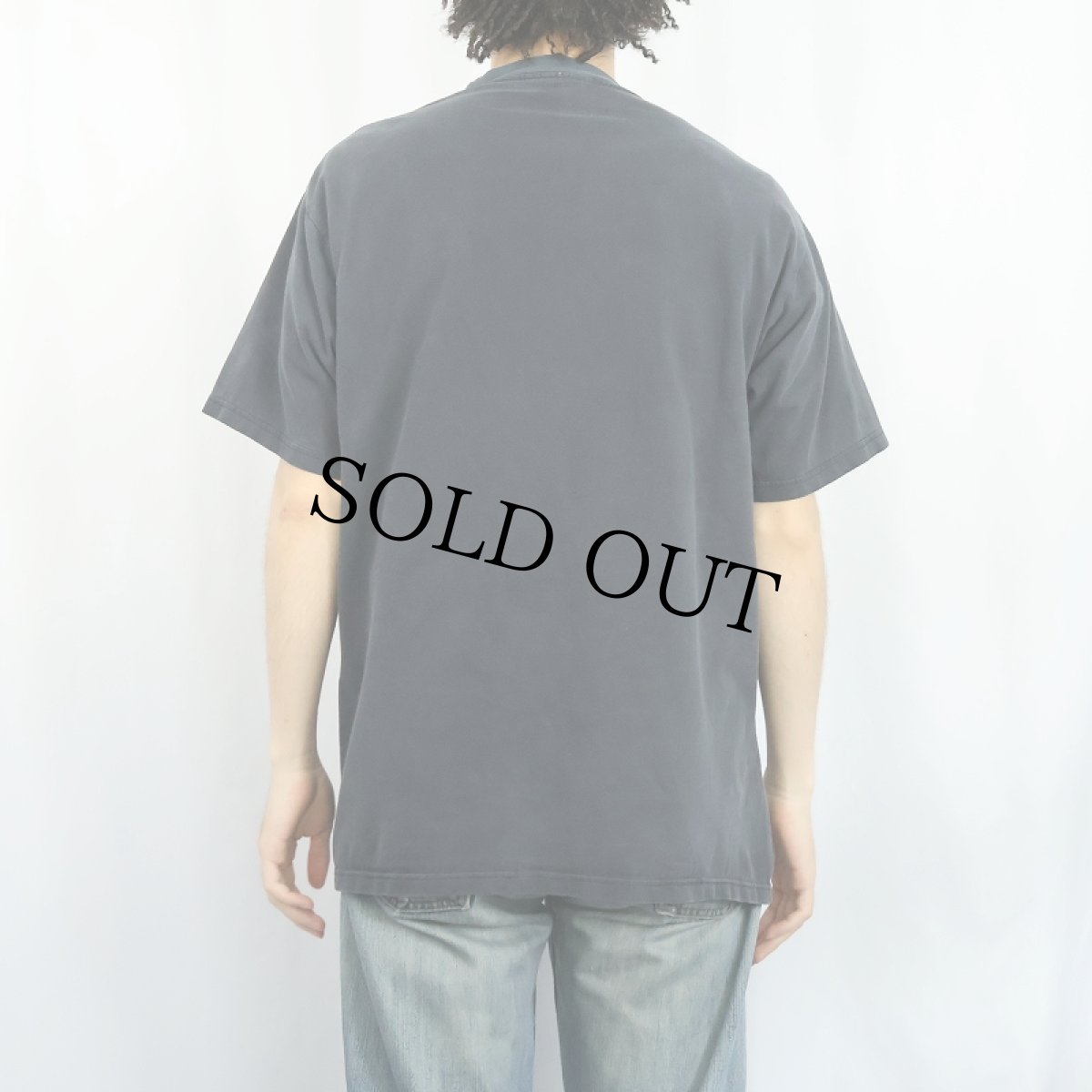 画像3: 90's USA製 "WORT PEACE" プリントTシャツ BLACK (3)