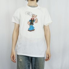 画像2: 80's POPEYE "I YAM WHAT I YAM!" キャラクタープリントＴシャツ XL (2)
