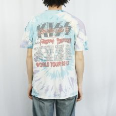 画像4: 90's KISS USA製 "REVENGE" タイダイ ヘヴィメタルバンドツアーTシャツ XL (4)