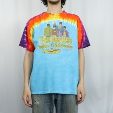 画像2: 2000's THE BEATLES "Yellow Submarine" タイダイ ロックバンド プリントTシャツ  (2)