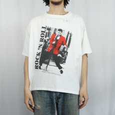 画像2: 80〜90's Elvis Presley "ROCK 'N ROLL" ミュージシャンプリントTシャツ (2)
