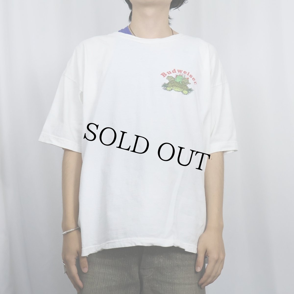 画像2: 90's Budweiser ビールメーカープリントTシャツ XL (2)