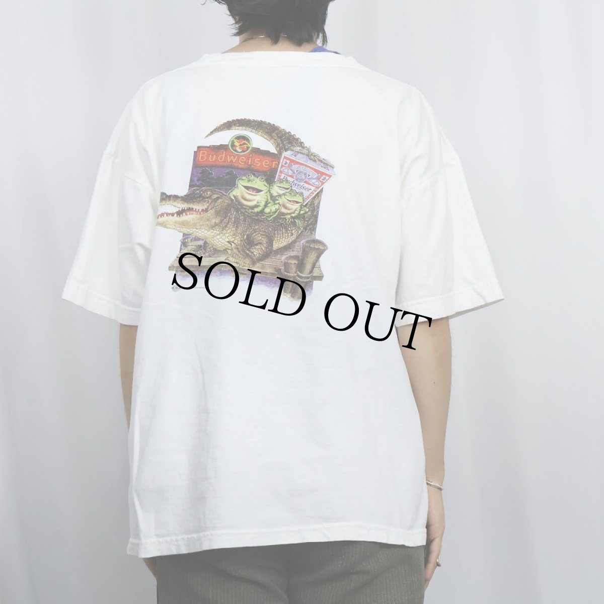 画像3: 90's Budweiser ビールメーカープリントTシャツ XL (3)