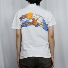 画像3: 80's Ocean Pacific USA製 サーフィンイラストTシャツ M  (3)