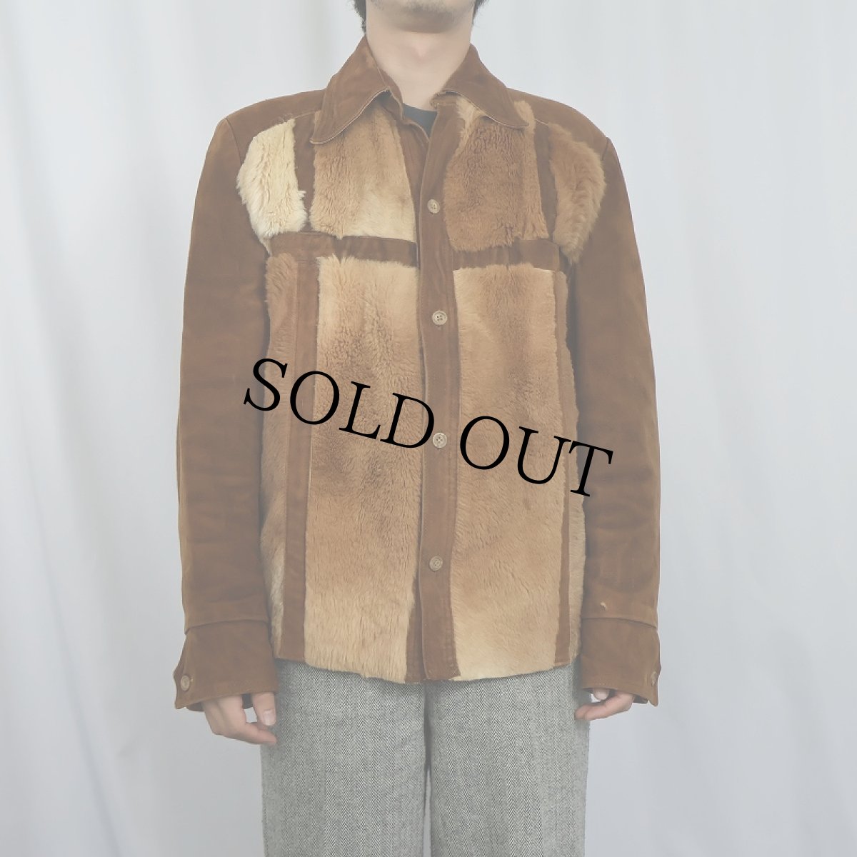 画像2: 60's Robert Lewis ハラコ×スウェードジャケット (2)