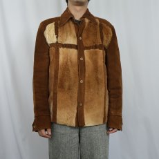 画像2: 60's Robert Lewis ハラコ×スウェードジャケット (2)