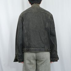 画像3: 90's Levi's 70503-0259 GT.BRITAIN製 ブラックデニムジャケット S (3)