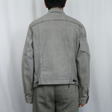 画像3: 80's Levi's 70506-0257 USA製 カラーデニムジャケット GRAY SIZE42R (3)