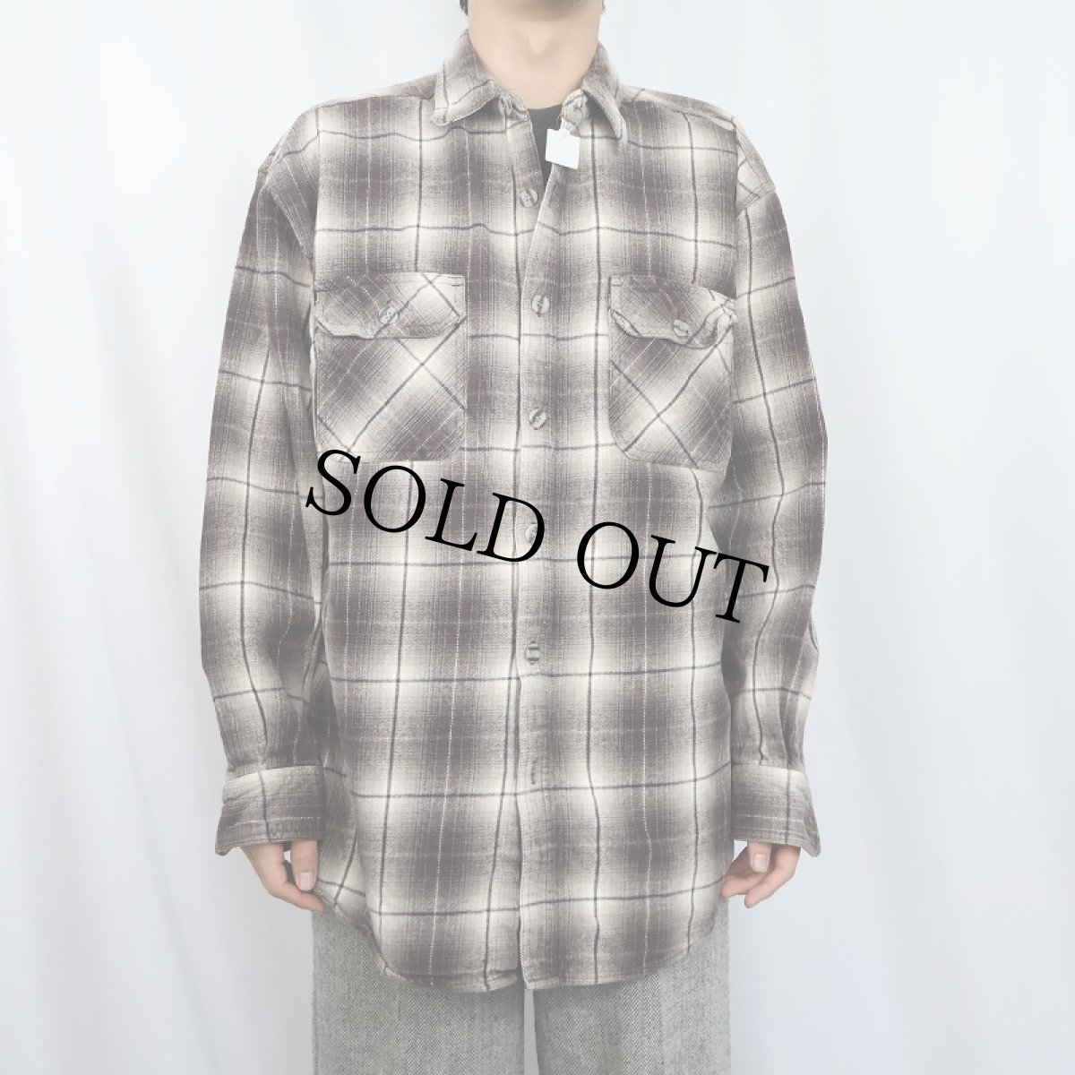 画像2: オンブレーチェック柄 ヘビーネルシャツ (2)