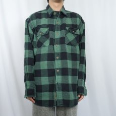 画像2: REDHEAD バッファローチェック柄 ヘビーネルシャツ  XL (2)