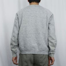 画像3: 80〜90's Disney MICKEY MOUSE USA製 白靴ミッキー キャラクタープリントラグランスウェット L (3)