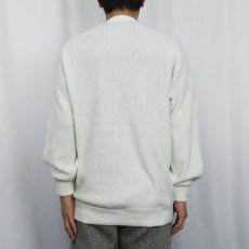 画像3: 80's The Fox JCPenney アクリルニットカーディガン XL (3)