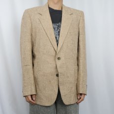 画像2: 70's Yves Saint-Laurent AUSTRALIA製 ツイードテーラードジャケット (2)
