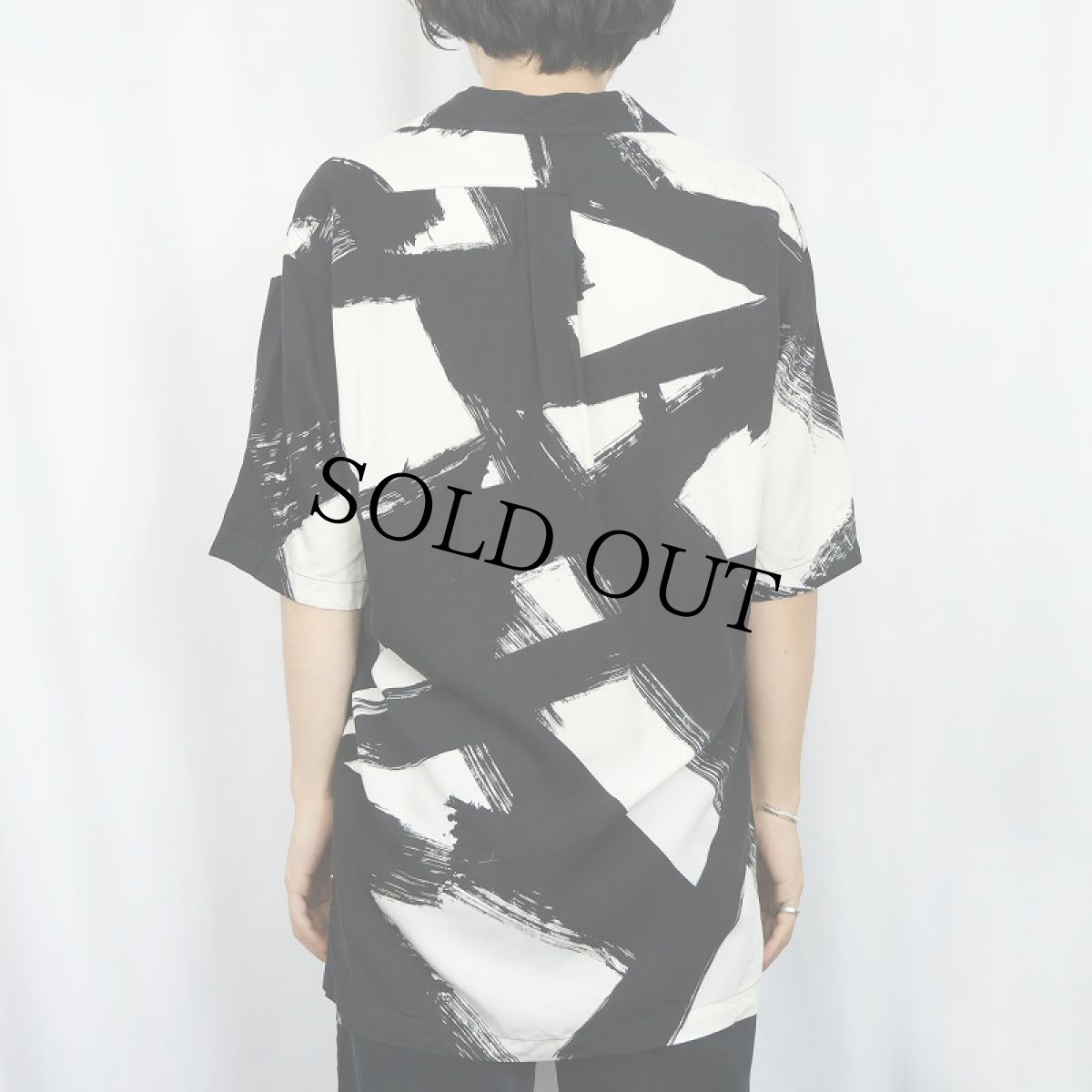 画像3: 90's POLO Ralph Lauren "CALDWELL" 筆柄 レーヨンオープンカラーシャツ S (3)