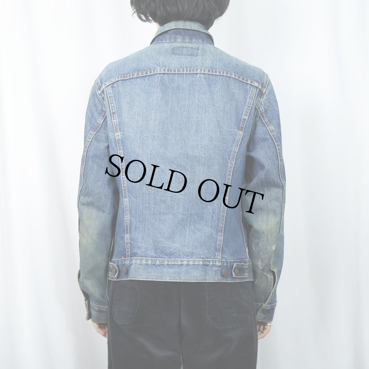 画像3: 60〜70's LEVI'S 70505 BIGE デニムジャケット (3)