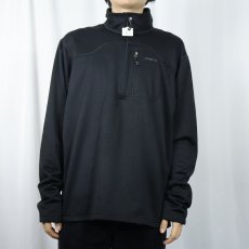 画像2: 2000's patagonia Rシリーズ R1 ハーフジップ フリースプルオーバージャケット BLACK XL (2)