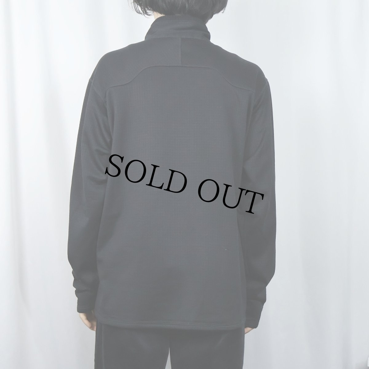 画像3: 2000's patagonia Rシリーズ R1 ハーフジップ フリースプルオーバージャケット BLACK XL (3)