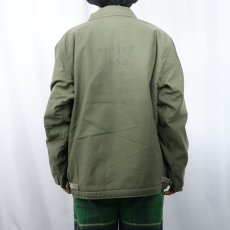 画像4: 80's U.S.NAVY A-2 ステンシル入り デッキジャケット EXTRA LARGE (4)