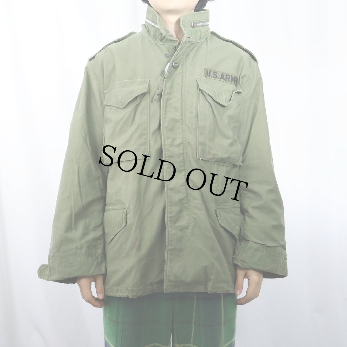 画像2: 60's U.S.MILITARY M-65 フィールドジャケット 2nd SMALL-SHORT (2)