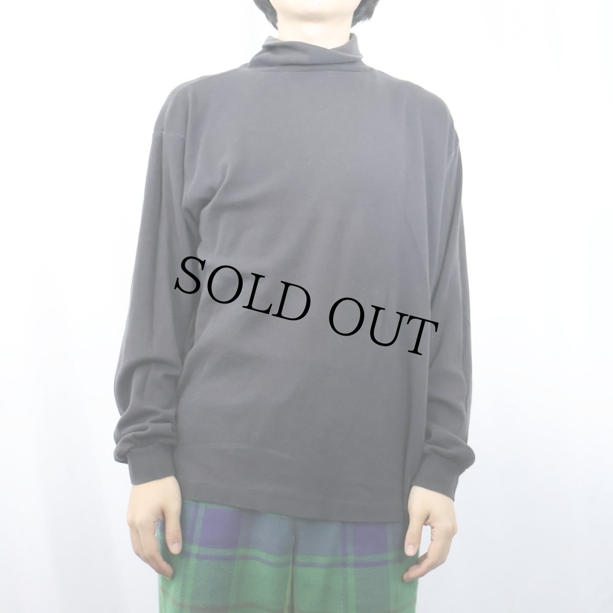 画像2: 80〜90's Eddie Bauer タートルネックロンT BLACK XL (2)