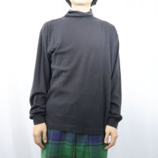 画像2: 80〜90's Eddie Bauer タートルネックロンT BLACK XL (2)