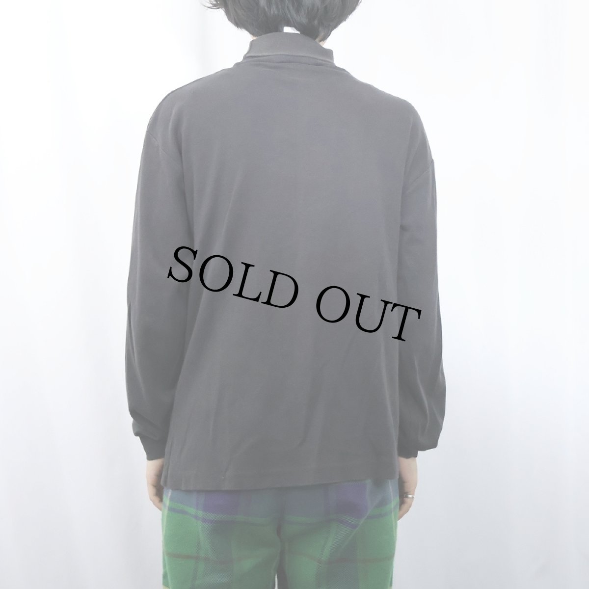 画像3: 80〜90's Eddie Bauer タートルネックロンT BLACK XL (3)