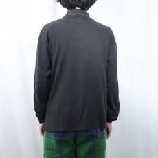画像3: 80〜90's Eddie Bauer タートルネックロンT BLACK XL (3)
