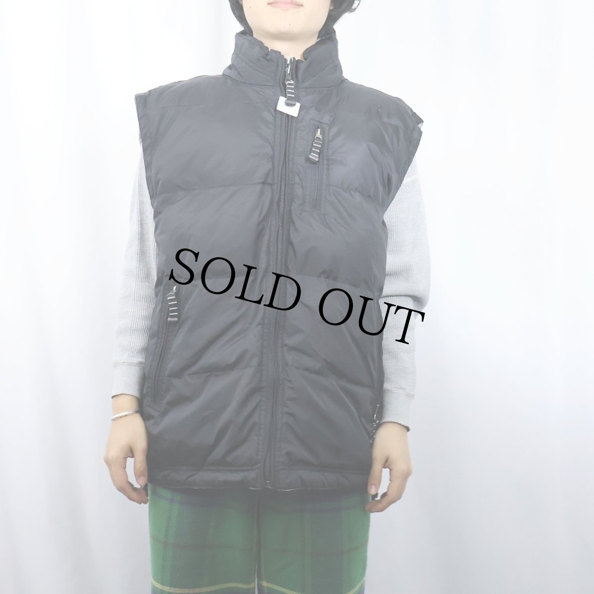 画像3: GAP リバーシブルダウンベスト BLACK XL (3)