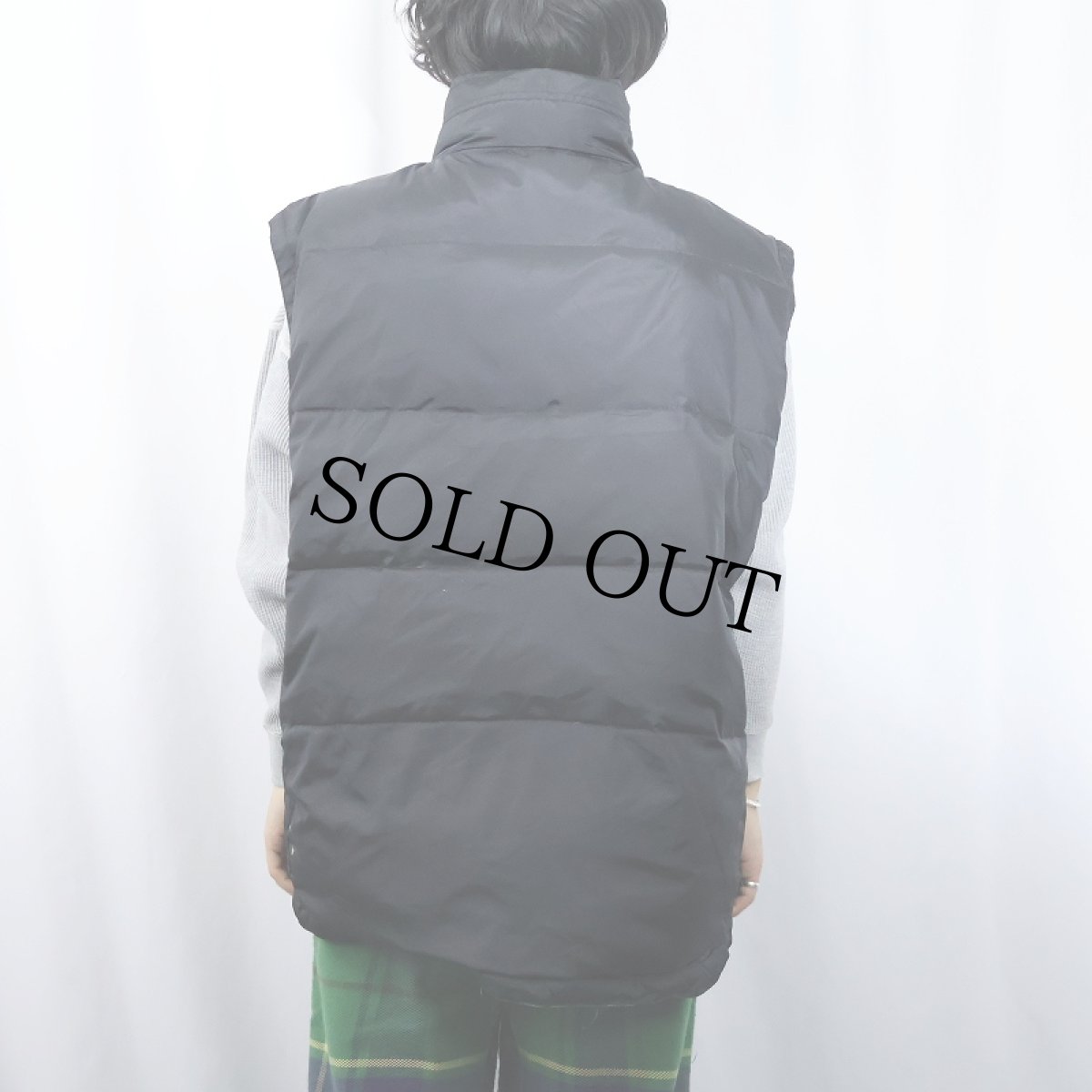 画像4: GAP リバーシブルダウンベスト BLACK XL (4)