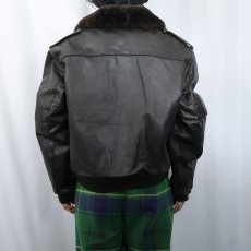 画像3: 70's SCHOTT USA製 "G-1 TYPE" フライトレザージャケット SIZE50 (3)