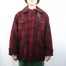 画像3: 60's Woolrich オンブレーチェック柄 ウールジャケット SIZE40 (3)