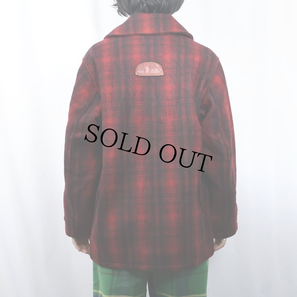 画像4: 60's Woolrich オンブレーチェック柄 ウールジャケット SIZE40 (4)