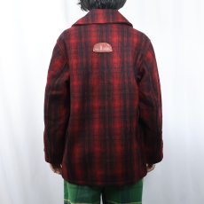 画像4: 60's Woolrich オンブレーチェック柄 ウールジャケット SIZE40 (4)
