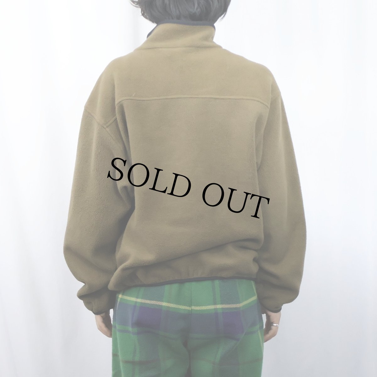 画像3: THE NORTH FACE USA製 ロゴ刺繡 チロリアンテープ ハーフジップフリースジャケット L (3)