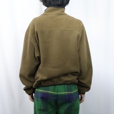 画像3: THE NORTH FACE USA製 ロゴ刺繡 チロリアンテープ ハーフジップフリースジャケット L (3)