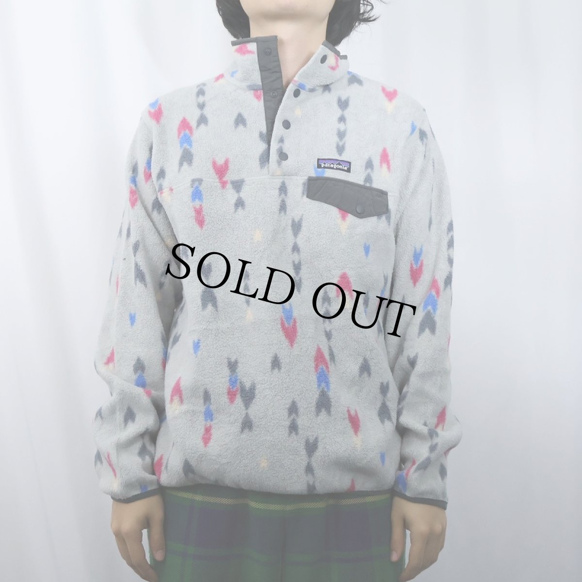 画像2: 2017AW Patagonia 総柄 スナップT M (2)