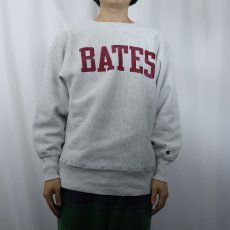 画像2: 90's Champion REVERSE WEAVE USA製 "BATES" プリントスウェット L (2)