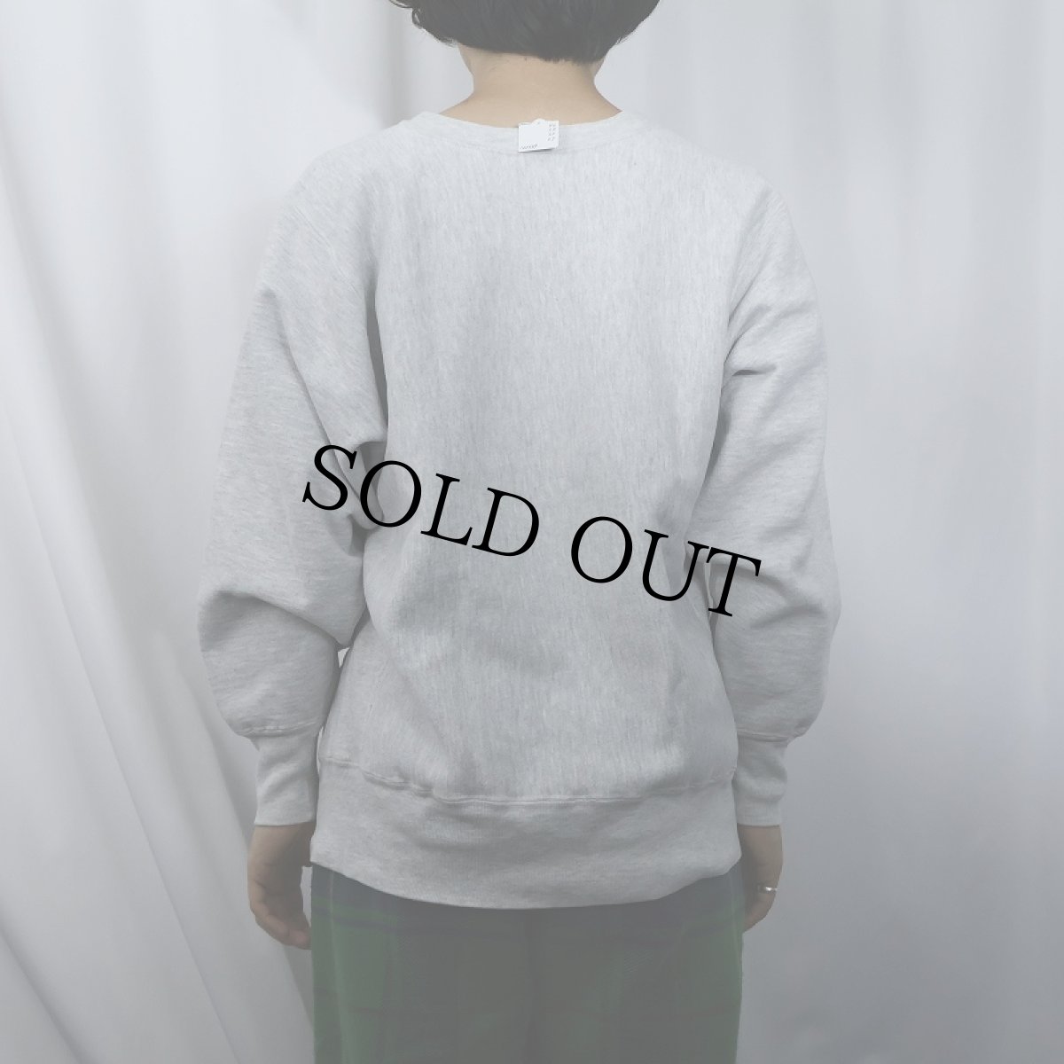 画像3: 90's Champion REVERSE WEAVE USA製 "BATES" プリントスウェット L (3)