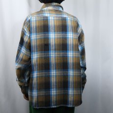画像3: 70〜80's FIVE BROTHERS USA製 チェック柄 ヘビーネルシャツ 2XL (3)