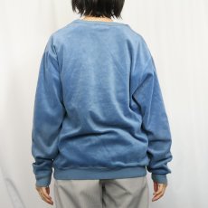 画像3: 80's JC Penney The Fox Velour Vネック ベロアスウェット XL (3)
