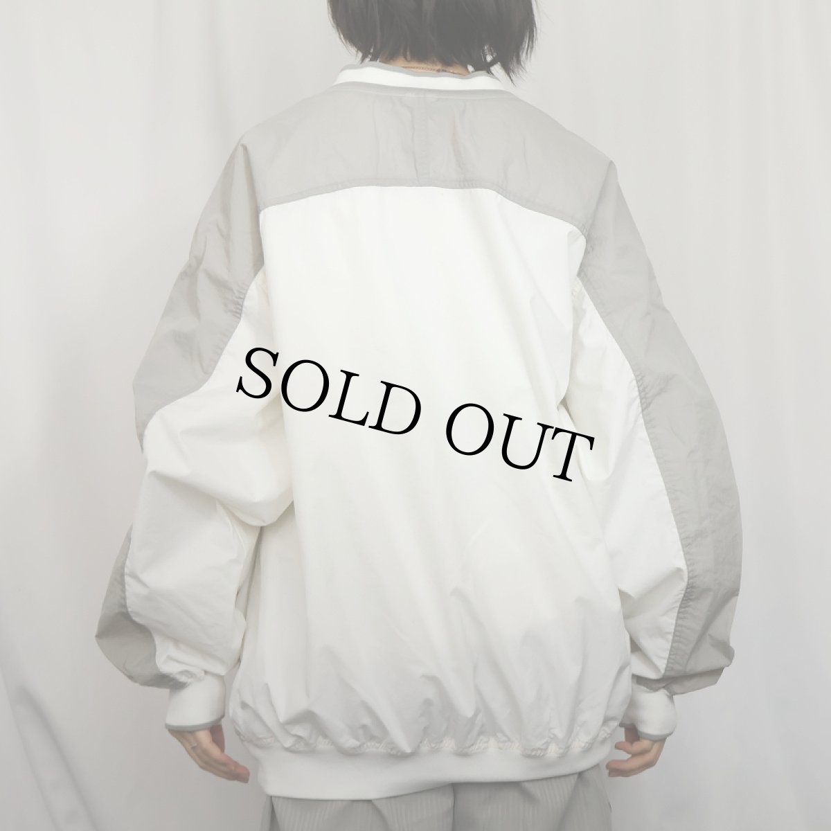 画像4: NIKE Vネック ナイロンプルオーバージャケット XL (4)