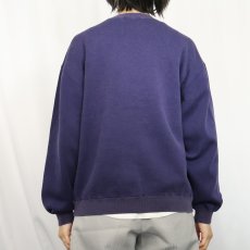 画像3: 70〜80's cacharel 前V ポリエステル×コットンスウェット NAVY XL (3)