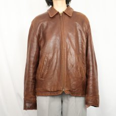 画像2: BANANA REPUBLIC レザージャケット M (2)