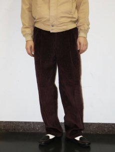 画像1: WORLD CREW EQUIPMENT 太畝 2タック コーデュロイパンツ W32 (1)
