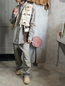 画像2: Ralph Lauren "BLAKE" ロゴ刺繍 コットンボタンダウンシャツ L (2)