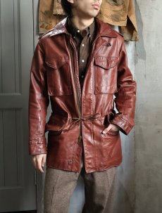 画像2: 70's "M-65 TYPE" レザージャケット SIZE38 (2)