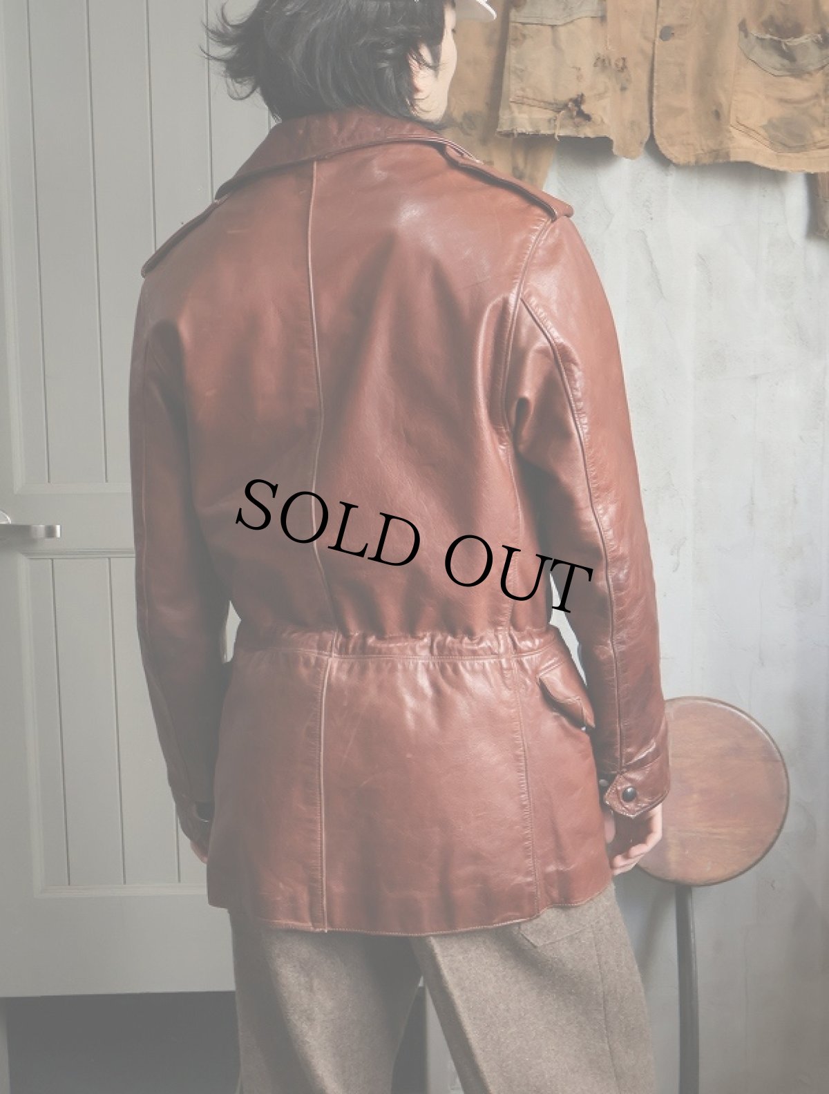 画像3: 70's "M-65 TYPE" レザージャケット SIZE38 (3)