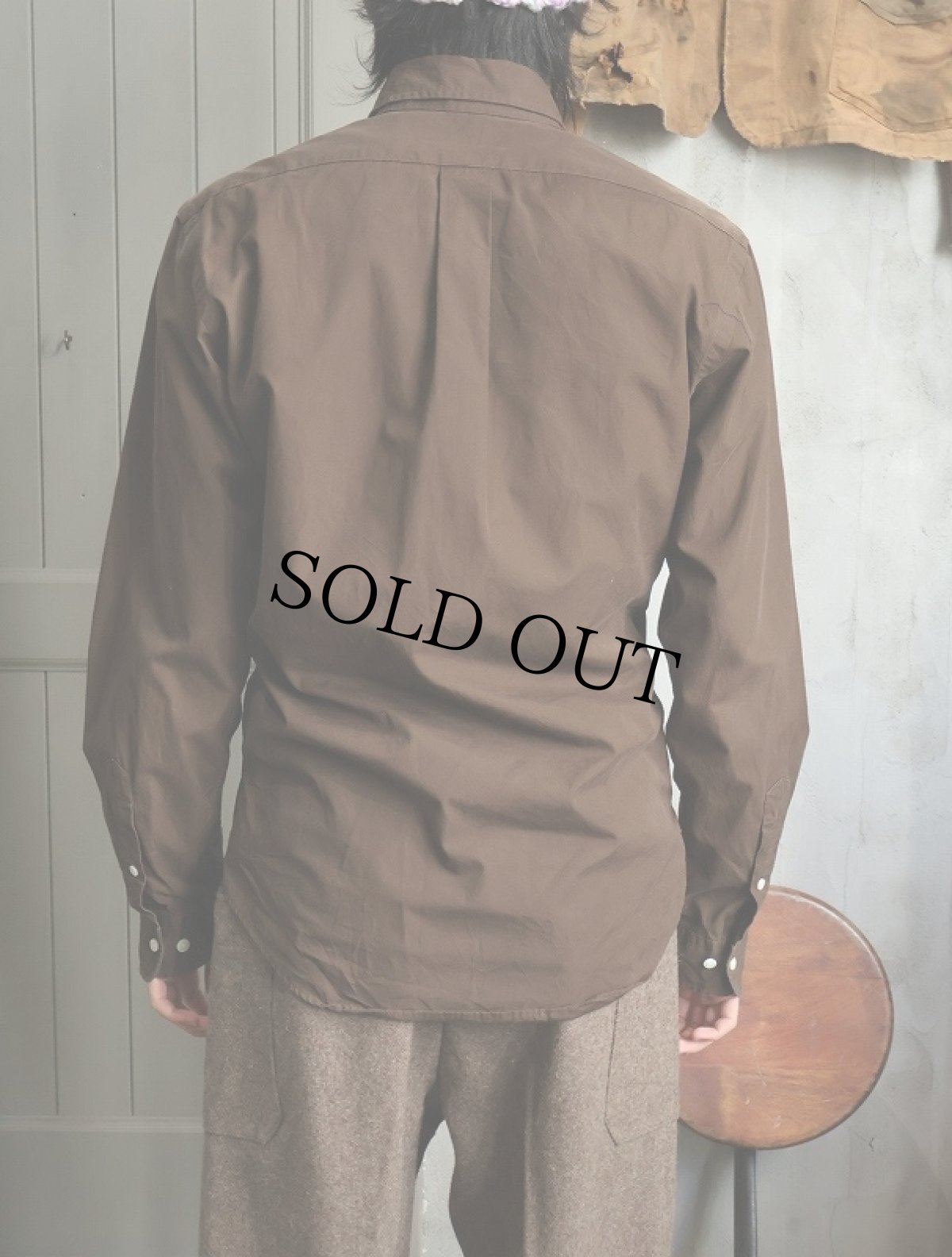 画像4: Ralph Lauren "CUSTOM FIT" コットンボタンダウンシャツ M (4)