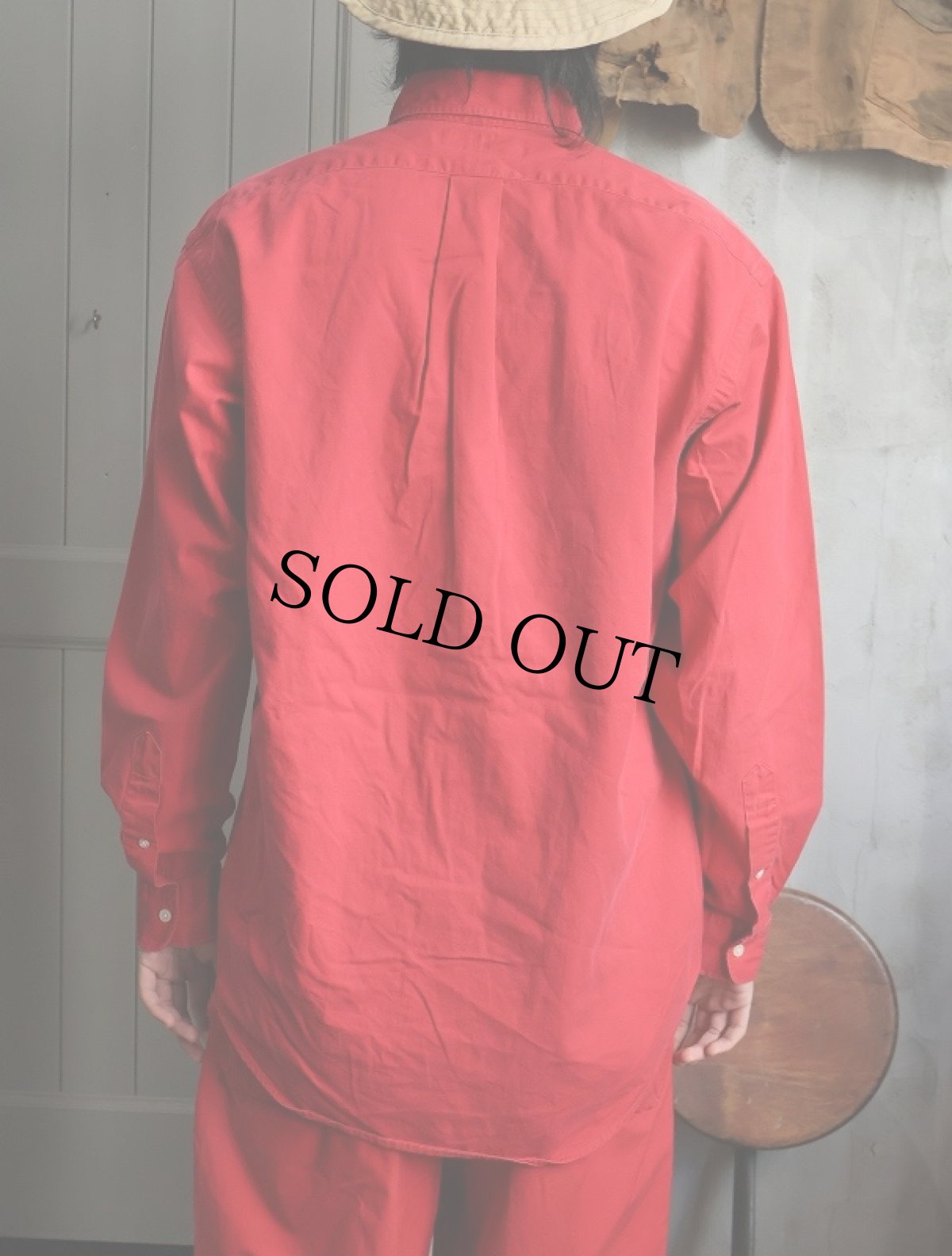 画像5: Ralph Lauren "BLAIRE" ロゴ刺繍 コットンボタンダウンシャツ S (5)