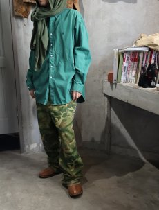 画像2: Ralph Lauren "BLAIRE" ロゴ刺繍 コットンボタンダウンシャツ L (2)